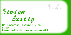 vivien lustig business card